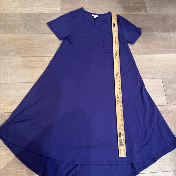 LULAROE WOMENS SMALL PURPLE T SHIRT DRESS - Picture 3 of 6